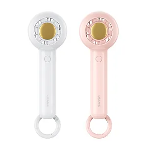 USAMS 2023 Home Travel Fan Hanging Stand Charging Battery Operated Portable Rechargeable Hand Held Eyelash Mini Fan