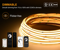Bande LED COB avec garantie de 5 ans, qualité industrielle supérieure, 240 LED, 3000K, ruban de 5 m pour applications décoratives et d'éclairage linéaire en intérieur