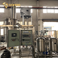 Cristallisateurs DTB OSLO à débit continu de 70 LPH pour la raffinage du sucre, système de cristallisation d'édulcorants liquides alimentaires de haute pureté VANOO