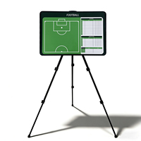 Tableau tactique d'entraîneur de football avec support portable, tableau d'analyse de match de football inscriptible et effaçable à sec