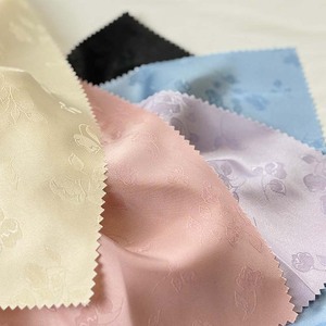꽃 Patetrn 자카드 디자인 사용자 정의 색상 새틴 스트레치 실크 폴리 에스터 새틴 원단 드레스 - Product Image 6