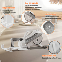 El más vendido al por mayor: Mini stepper elíptico plegable silencioso para el hogar, para fitness y entrenamiento de escalada.