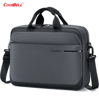 CoolBELL Maletín para Portátil Personalizado, Simple, Ligero, Resistente a Impactos, de Gran Capacidad, para Hombre, para Viajes, Uso Diario, Bolsa para Computadora
