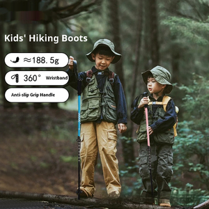 Bastone da <span class=keywords><strong>Trekking</strong></span> Ultra-Leggero per Bambini 170g in Lega di Alluminio Telescopico con Blocco di Sicurezza per Campeggio all'Aperto - Product Image 3