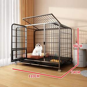 <span class=keywords><strong>Cage</strong></span> pour <span class=keywords><strong>chat</strong></span> en tube carré de fer épais Vente en gros Maison pour <span class=keywords><strong>chat</strong></span> domestique Maison mobile pour animal domestique avec toilette - Product Image 6