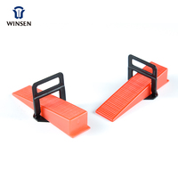 Système de nivellement de Clips en céramique réutilisables pour sol 1.5mm avec pince à carrelage