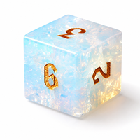 Dés à Jouer D&D Faits Main en Pierre Naturelle Turquoise Verte, Écologiques, 1 Pièce, Cube Polyédrique à Bords Tranchants pour Table de Jeu de Rôle Dungeons & Dragons