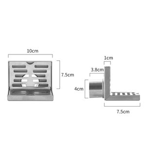 Scarico Laterale a L in Acciaio Inox 304 <span class=keywords><strong>per</strong></span> Parete, Terrazza Esterna, Balcone, Corridoio, Scarico a Pavimento Laterale - Product Image 6