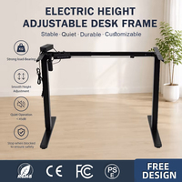Produits populaires 2026 : Cadre de bureau électrique ergonomique à hauteur réglable, extensible, à 2 pieds, personnalisable pour table PC