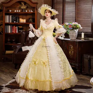 russian Rococo Marie Antoinette Dresses Women Victorian Masquerade Gowns Historical Theater Clothing minthson