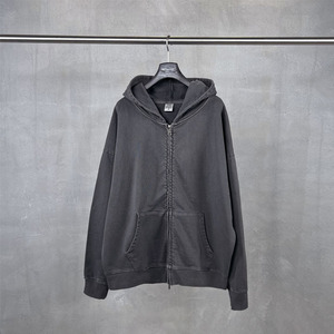 Nuova Felpa con Zip Vintage da <span class=keywords><strong>Uomo</strong></span>, Logo Personalizzabile, Pronta per la Vendita all'Ingrosso, <span class=keywords><strong>Abbigliamento</strong></span> Streetwear Maschile - Product Image 4
