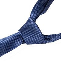 Cravate classique en soie Sélection de cravates pour hommes Skinny Geometric Square Rectangle Blue Toned Cravate pour les magasins de luxe