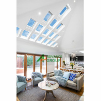 Dernières fenêtres de toit en verre automatisées en aluminium pour la maison, cadre en aluminium 90 x 120, conception de fenêtres de toit en aluminium pour la maison