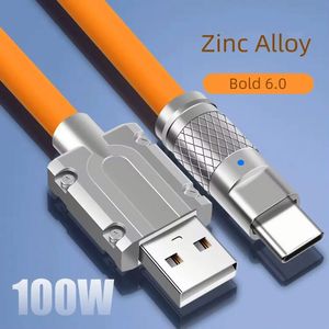 Cable de Carga Rápida y Transferencia de Datos USB Tipo C de 1M con Conector de Aleación de Zinc de 100W, Venta Caliente de Fábrica, para Teléfonos Móviles - Product Image 5