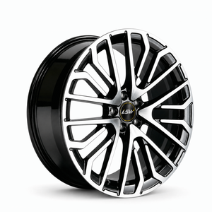 LSW LS8061 1‑Piece Custom Forged Alloy <b>Wheel</b> Y‑Split Multi‑Spoke Black Machined Face Custom Car Rim - Product Image 1