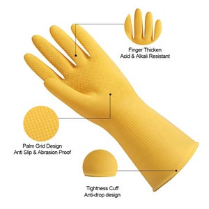 Gants de nettoyage réutilisables en latex pour la vaisselle, gants de ménage en caoutchouc, gants de cuisine pour la cuisson - Product Image 3