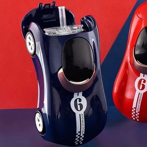 Bpa Free Kids Car Botella de agua 280ml Logotipo personalizado Bienvenido Niños Paja Botella de plástico Tritan - Product Image 4