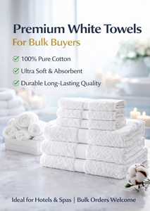 Serviette de bain professionnelle pour hôtel, 100% coton, douce, durable, séchage rapide, linge de bain de luxe pour l'hôtellerie et la maison - Product Image 5