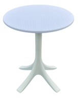 Table Ronde d'Extérieur Moderne en Plastique Multicolore avec Piétement, Portable, pour Salle à Manger, Cuisine, Mobilier de Maison - Vente en Gros
