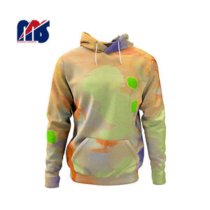 เสื้อสวมหัวสำหรับผู้ชายผ้าคอตตอนโพลีเอสเตอร์พิมพ์ลายโลโก้แบบกำหนดเอง - Product Image 4