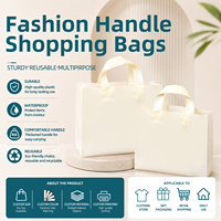 Sacs en PE de luxe personnalisés avec logo, poignée découpée durable et impression flexo pour boutique de vêtements