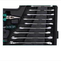 Ensemble d'outils de quincaillerie de 131 pièces, kit d'outils à main en acier Cr-V forgé, boîte à outils multifonctionnelle pour la réparation à domicile, le travail du bois, l'électricité, la mécanique