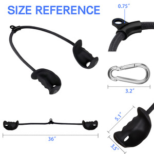 Cordes de triceps de gymnastique robustes attachements de machine de câble de <span class=keywords><strong>poulie</strong></span> d'haltérophilie avec la <span class=keywords><strong>corde</strong></span> de triceps de forme physique d'entraînement de muscle de bras arrière - Product Image 4