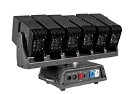 Projecteur rotatif XY Snake 6*60W à rotation infinie, LED RGBW/RGBWAUV/vertes, contrôle DMX512 pour événements, DJ, soirées professionnelles