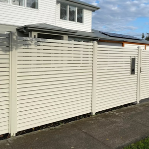 Clôture de jardin en aluminium de style lamelles, design moderne, pour périmètre extérieur, avec panneaux de sécurité en métal pour l'intimité, modèle Palisade Blanc Chine - Product Image 2