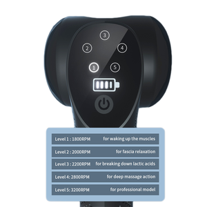 Pistola de Masaje de Alta Potencia Eveekon, Pistola de Percusión para Tejidos Profundos, Masajeador Corporal Vibratorio de Mano, Masajeador Corporal con Calor y Frío - Product Image 6