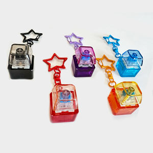 Personalización Anime Keycap Fidget llavero con Logo Pbt interruptor Keycaps Teclado mecánico tapa llavero lindo Keycap llavero - Product Image 5