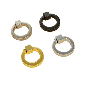 Xdoc Hardware Ring Cabinet Handle Zinc Alloy Chrome <b>Gold</b> Brushed Modern Wardrobe <b>Drawer</b> <b>Pull</b> - Product Image 2