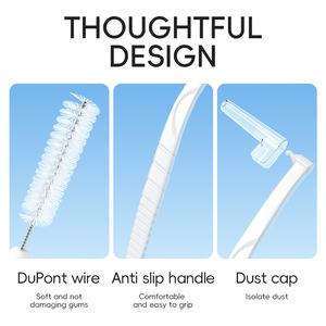 Brosse interdentaire transfrontalière en forme de L, brosse universelle orthodontique pour le nettoyage et les soins, brosse interdentaire, brosse en forme de huit - Product Image 5