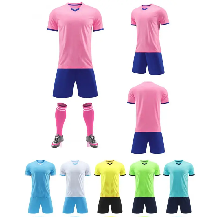 Neues Modell Übergröße 100 % Polyester Fußballuniform für Herren Erstellen Sie Ihr eigenes Design Sport Fußballtrikots