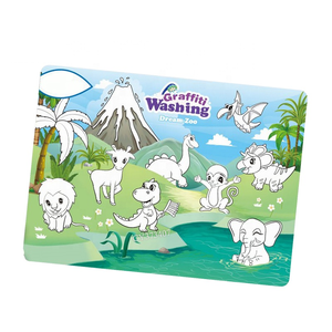 ITTL arte manualidades y juguetes caseros, juego de pintura de dinosaurio no tóxico, bolígrafos coloridos, plástico lavable, juguete de pintura - Product Image 3