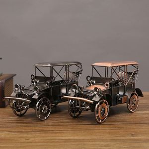 Ornements de Voitures Métalliques Vintage, Modèles de Véhicules Anciens Créatifs en Diecast, Artisanat pour la Décoration de Bureau à Domicile - Product Image 1