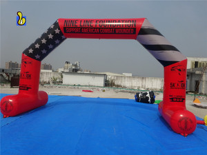 Vollständig Bedruckbarer Maßgefertigter Aufblasbarer Bogen mit T-Ständer - Product Image 4
