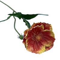 Tallo de Amapola Artificial, Flores Artificiales para Decoración de Salones de Banquetes de Boda, Planta de Vegetación Realista, Arreglo Floral