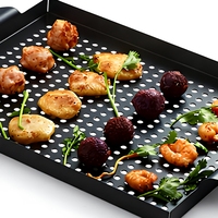 Accessoires de barbecue portables professionnels en fer, plaque de cuisson pour barbecue extérieur, plateau de cuisson pour barbecue extérieur et cuisson intérieure