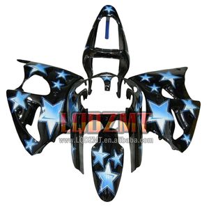 Corps d'injection pour KAWASAKI NINJA <span class=keywords><strong>ZZR</strong></span>-<span class=keywords><strong>600</strong></span> ZZR600 étoiles bleues 05 06 07 08 38LQ.30 <span class=keywords><strong>ZZR</strong></span> <span class=keywords><strong>600</strong></span> CC 2005 2006 2007 2008 Kit de carénage OEM - Product Image 1