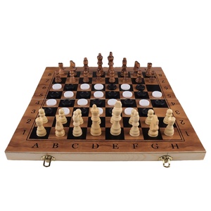 Set di <span class=keywords><strong>scacchi</strong></span> in legno personalizzato di alta qualità eco-friendly cartone imballaggio per <span class=keywords><strong>principianti</strong></span> <span class=keywords><strong>scacchi</strong></span> - Product Image 1