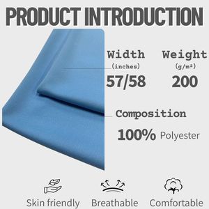 Nhà Sản Xuất 100% Polyester Roma Đôi Vải Dệt Kim Mềm Bền Jersey Vải Cho Ăn Mặc Phù Hợp Với Quần Thời Trang May Mặc - Product Image 2