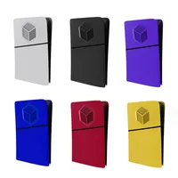 Pour PlayStation 5 mince UHD plaque frontale coque de couverture de peau pour PS5 Slim Console protection remplacement vitres façade