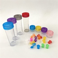 YURUI Flacons en plastique transparents à capuchon sécurité enfant, petits flacons à pilules avec couvercles pour médicaments liquides, très demandés