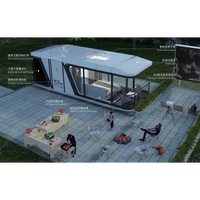Maison modulaire préfabriquée en acier, hôtel-capsule préfabriqué, cabane pliable, mini-maison design moderne, montage rapide