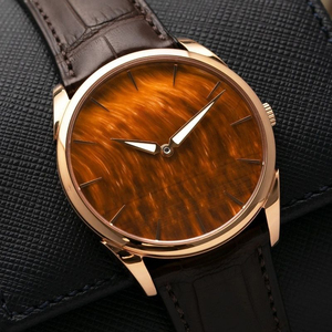 Reloj Miyota 9039 de 39 mm con Esfera de Ojo de Tigre, Cristal de Zafiro, Oro Rosa, Logotipo OEM Personalizado, Reloj de Pulsera Mecánico Ultrafino para Hombre - Product Image 3