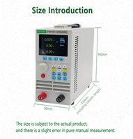 Testeur de charge électronique programmable DC East Tester ET5410A+ 400W/150V/40A Testeurs de batterie Port USB Écran LCD TFT 2,8 pouces Aluminium