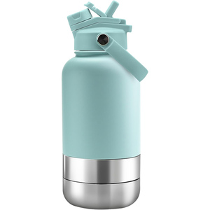 Gamelle pour animaux de compagnie OEM 3-en-1 isotherme en acier inoxydable 304, étanche, portable pour l'extérieur et l'intérieur, avec logo et couleur personnalisables pour chien - Product Image 1
