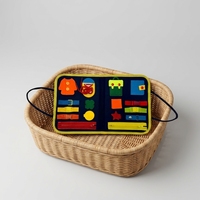 Montessori Meşgul Kitabı Yeniden Kullanılabilir Etiket Sessiz Kitap Keçe Bebek Duyusal Aktivite Erken Eğitim Öğrenme Çocuk Oyuncakları Hediyeler Okul Öncesi