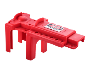 Ball Valve Lockout Device with Double Legs Matching Holes Multi Lock Capacity for 6 <b>Padlocks</b> Safety Isolation Lockout Tagout - Product Image 2